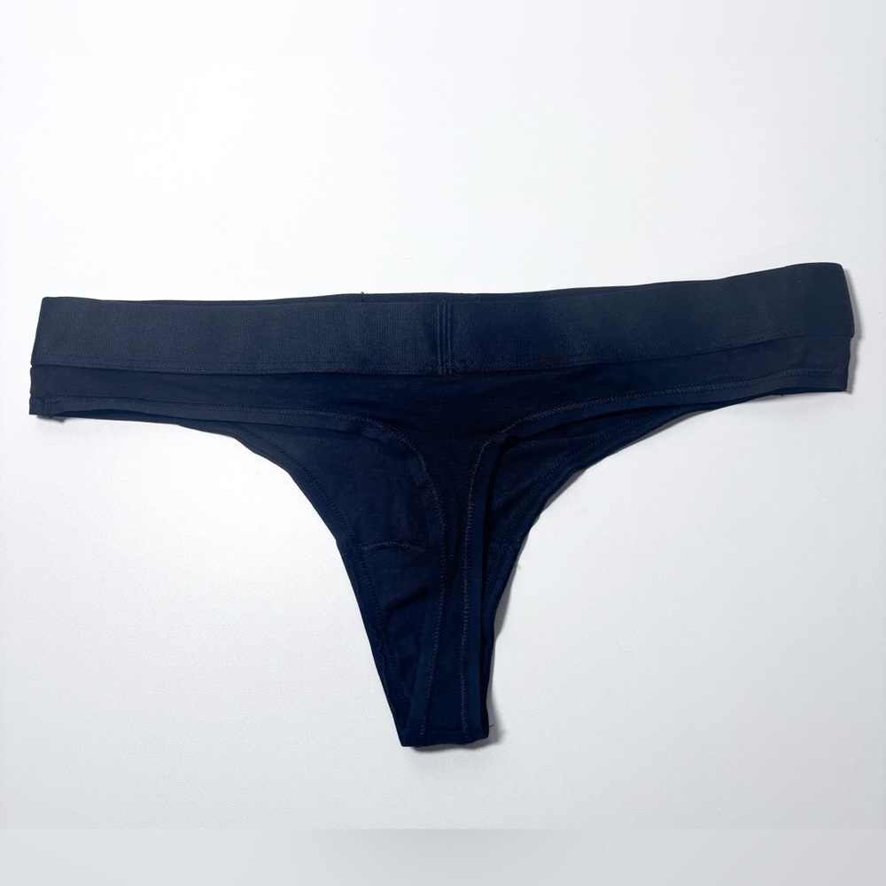 Victoria’s Secret Set of 6 Shine Logo Underwear Thongs Pink Black Size M NWT - Picture 9 of 13